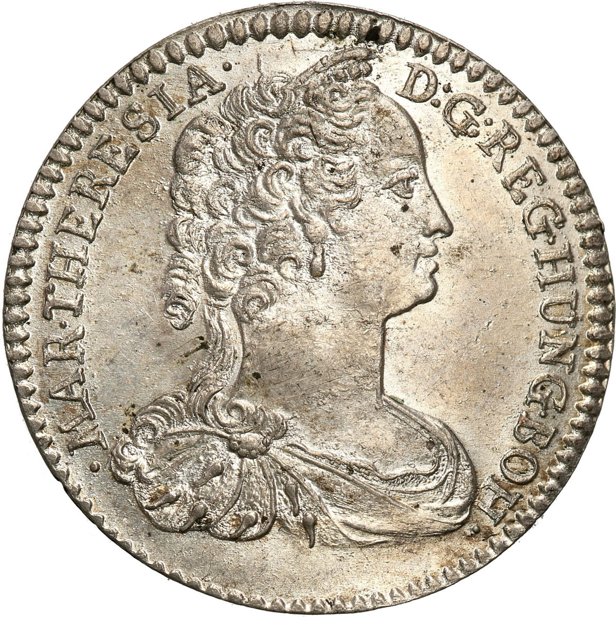 Austria, Maria Teresa (1740-1780). 6 krajcarów 1745, Hall - PIĘKNE